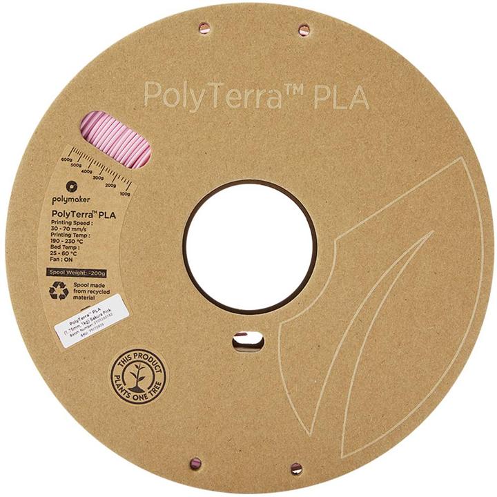 Produktbild Polymaker PolyTerra (PLA, 1.75 mm, 1000 g, Rosa)