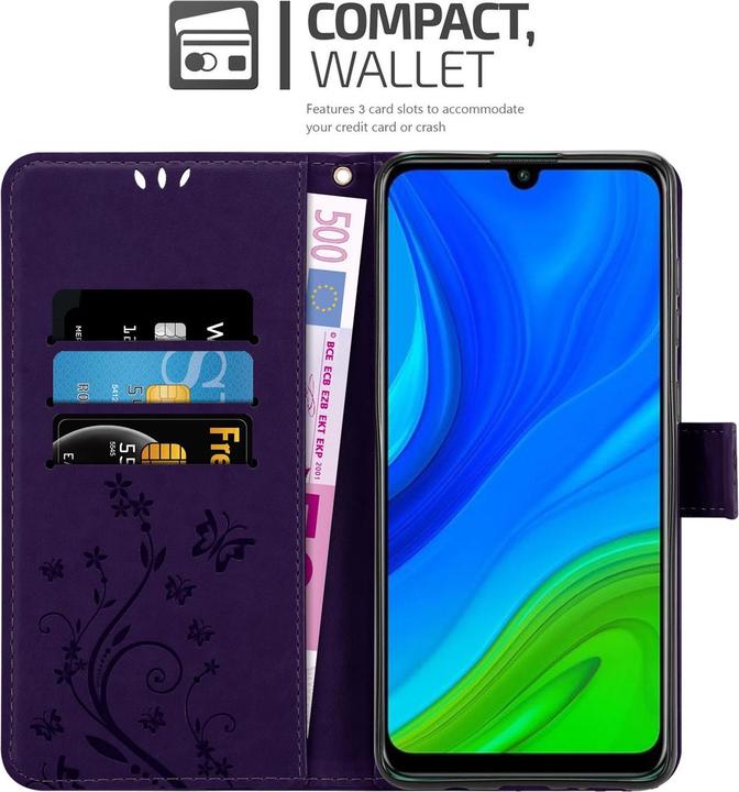 Actual product image Cadorabo Flower Book Cover (Huawei P Smart (2020))