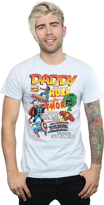 Actual product image Mens Our Dad Superhero T-Shirt (L)