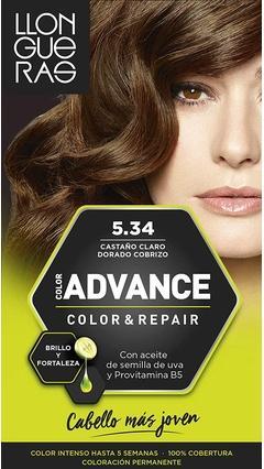 Llongueras COLOR ADVANCE #5,34 castaño claro dorado cobrizo (5.34)