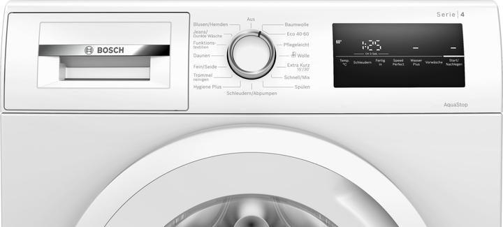 Produktbild Bosch Hausgeräte WAN28297 Waschmaschine (Frontlader, freistehend, 7 kg, B, 1.400 U/Min, Serie 4) (7 kg, Links)