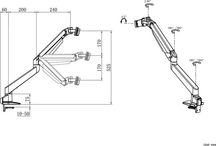 Image du produit Multibrackets Monitorhalter mit Gasfeder für iMac 24" (Tables)
