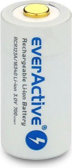 Actual product image Everactive 16340 / RCR123A 3V 700 mAh - Rechargeable battery (1 pcs., RCR123A, 650 mAh)