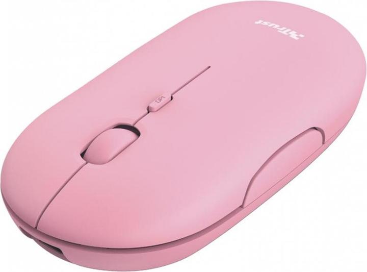 Produktbild Trust Maus Puck Rechargeable Pink (Kabellos)
