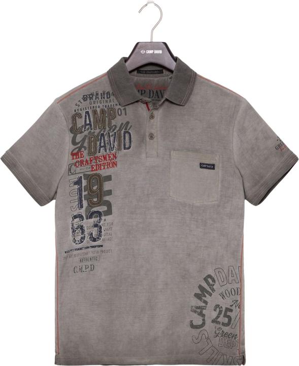Camp David Poloshirt THE CRAFTSMEN Polo-Kurzarmshirt