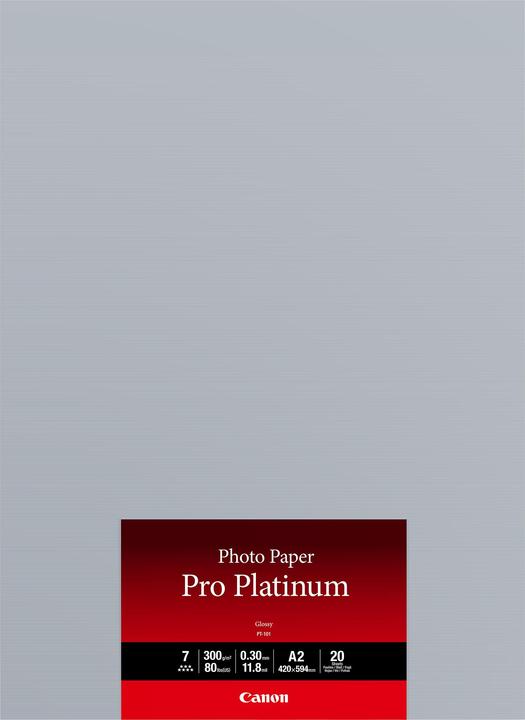 Produktbild Canon Fotopapier Pro Platinum (300 g/m², A2, 20 x)