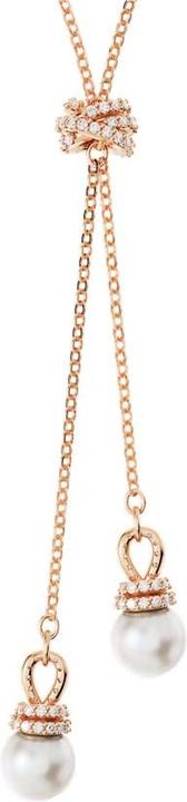 Immagine prodotto Swarovski Collana Originally Y in oro rosa bianco (Metallo Swarovski, 42 - 47 cm)