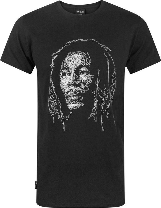 Actual product image W.C.C Unisex Adult Bob Marley Long T-Shirt (S)