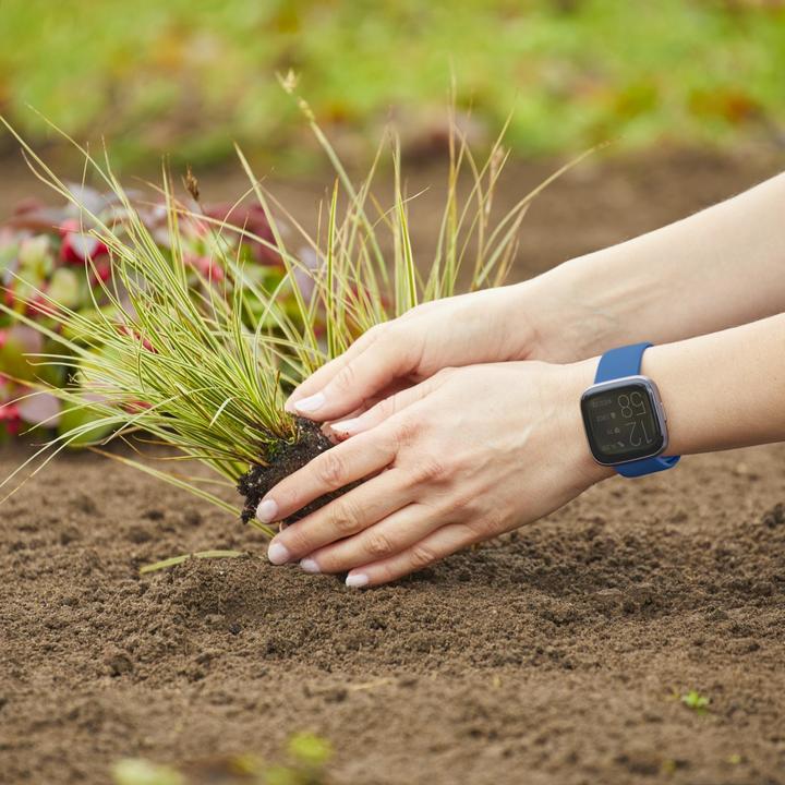 Produktbild Hama 00086231 Smartwatch-Zubehör Band Blau Silikon (Silikon, Rostfreier Stahl)