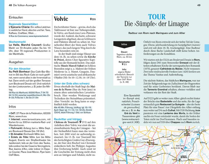 Image du produit Reise-Taschenbuch Auvergne, Zentralmassiv (Allemand, Hans E. Latzke, 2023)