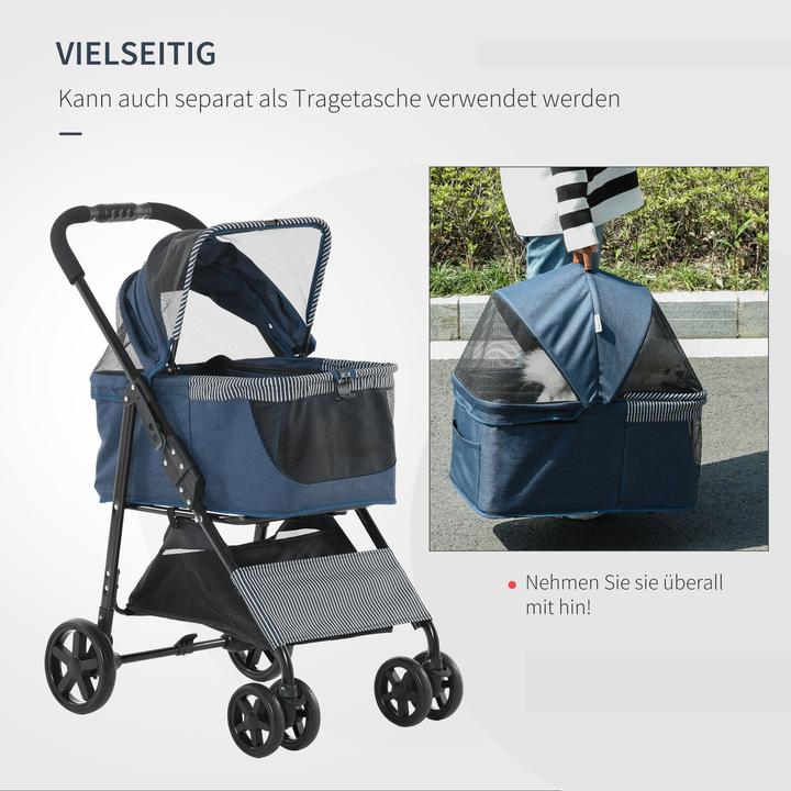 Actual product image PawHut Dog buggy for small dogs (Dog, Foldable, Reflectors)