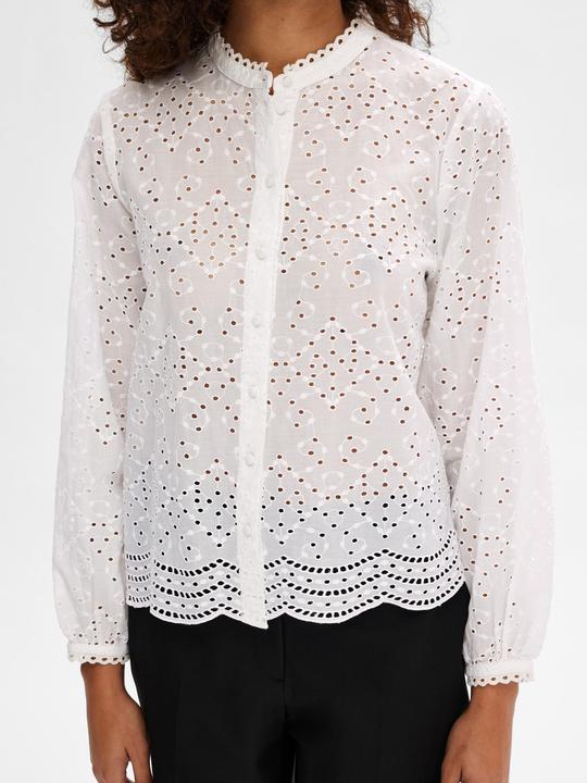 Actual product image Selected Femme Broderie Anglaise Shirt (40)