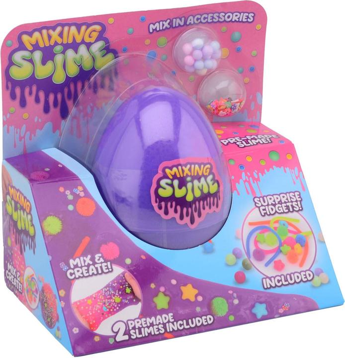 Actual product image Johntoy Large slime egg with accessories in box