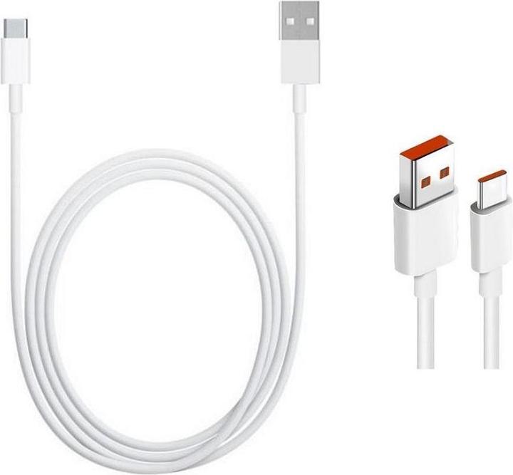 Xiaomi Cavo dati USB-C originale 6A 1m Bianco (in blocco) (1 m, USB 3.2 Gen 1)