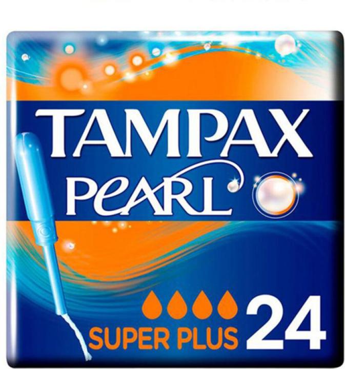 Produktbild Tampax Pearl Super Plus, Blau, Weiss, 24 Stück (24 x)