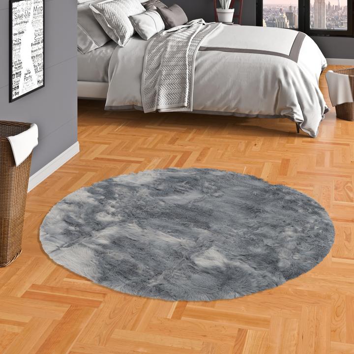 Immagine prodotto Pergamon Tappeto di pelliccia super morbido di lusso Aspen Round fuso (160 x 160 cm)