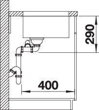 Produktbild Blanco Andano 340/180-U (Unterbauspüle, 44 cm, 58.50 cm)