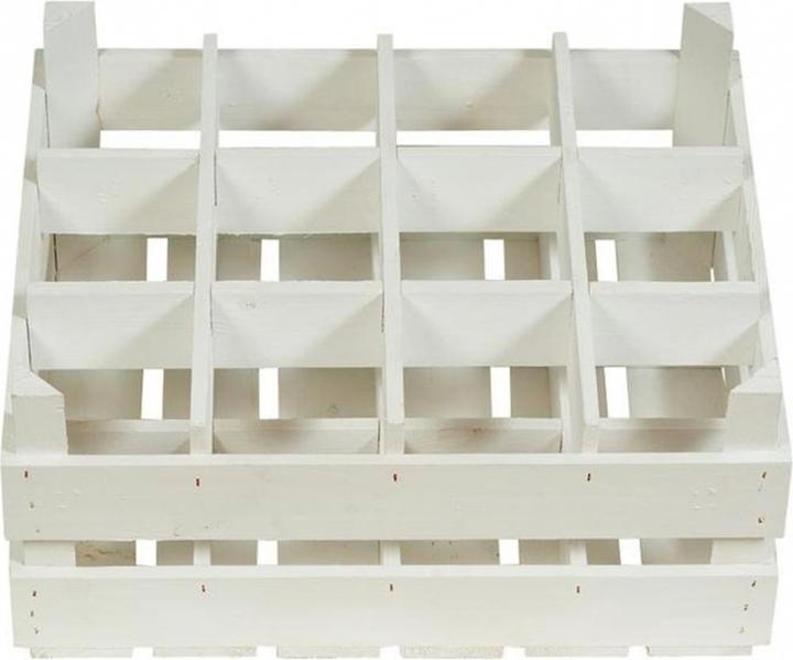 Produktbild Holz Zollhaus Flaschenregal Kiefer, Weiss 50 x 40 cm (50 x 40 cm)