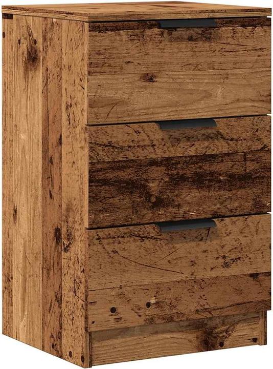 Actual product image VidaXL Bedside cabinet in reclaimed wood look 40x36x65 cm wood-based material (40 x 36 x 65 cm)