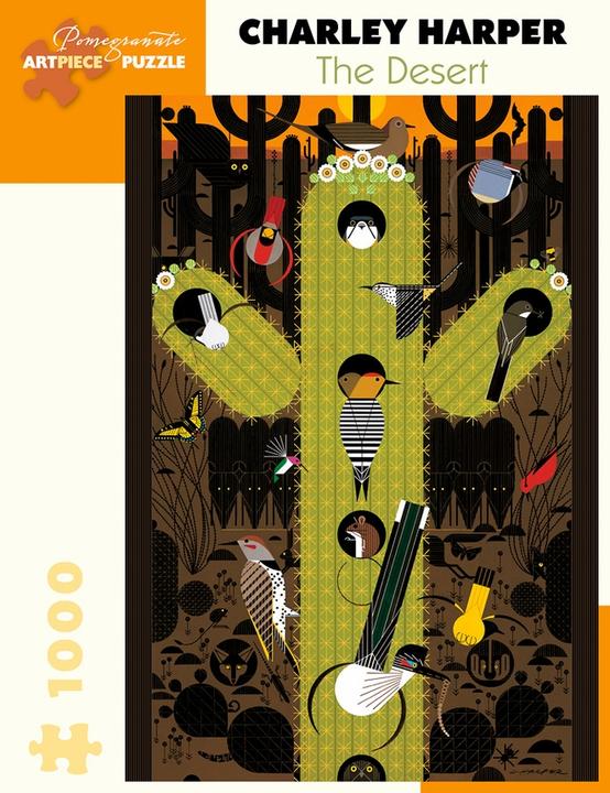Actual product image Puzzle 1000 pieces Charley Harper - The Desert (1000 pieces)