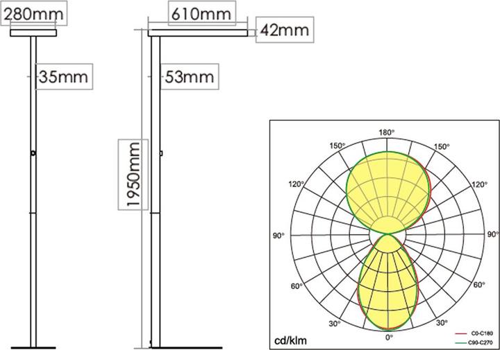 Produktbild Contini LED Stehleuchte (4600 lm)