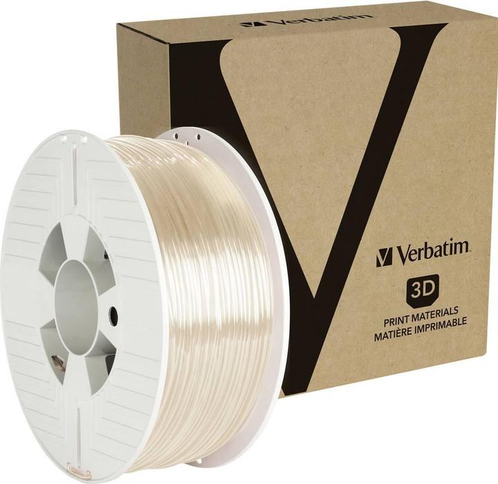 Actual product image Verbatim 3D FILAMENT PET-G 2.85MM TRANS (PETG, 2.85 mm, 1000 g, Transparent)