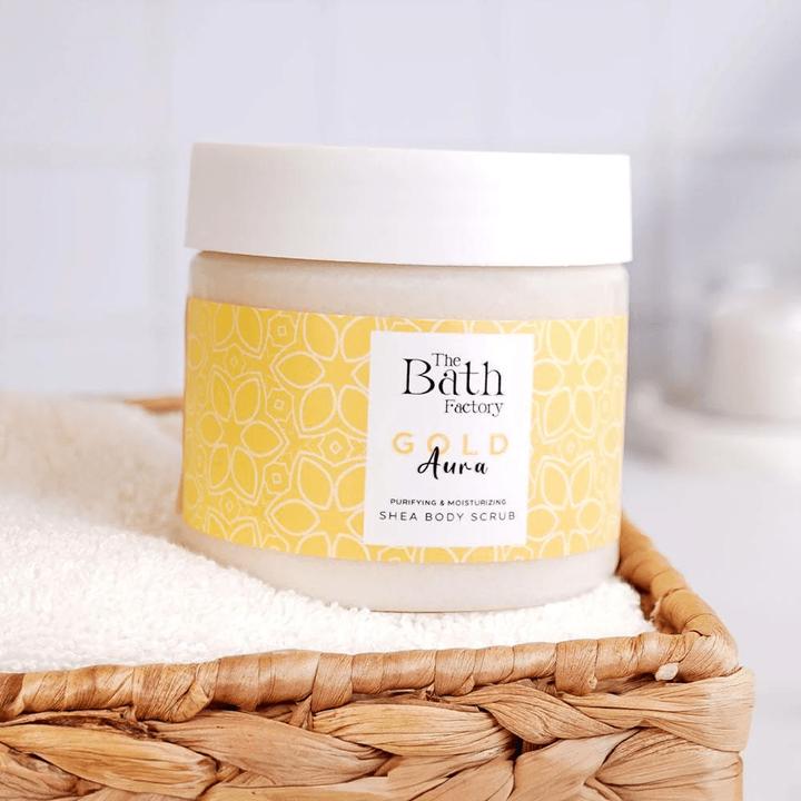 Image du produit The Bath Factory Gold Aura Shea Körperpeeling 300gr