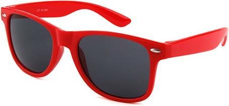 Bekos Retro Nerd - Sonnenbrille rot