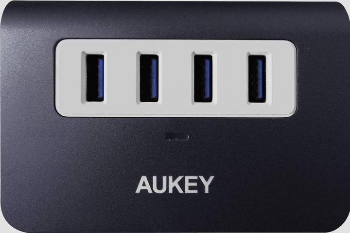Actual product image Aukey CB-H36 4 Port USB 3.0 Hub Silver (USB-A, 4 Ports)