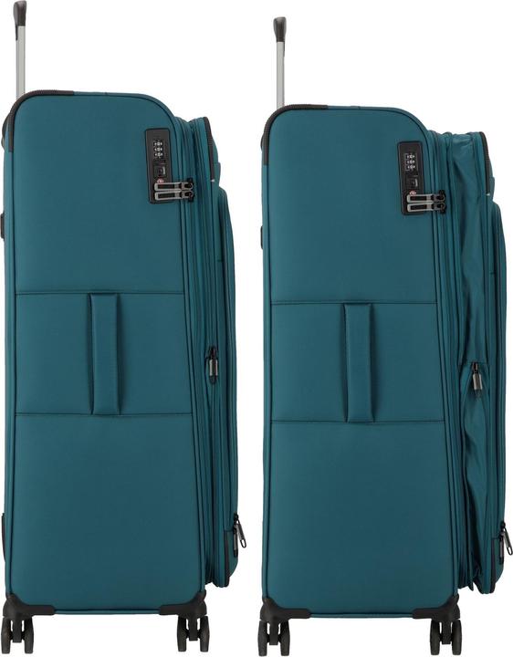 Produktbild D&N Travel Line 9504 4 Rollen Trolley L 76 cm mit Dehnfalte (102 l, L (90 - 115l))