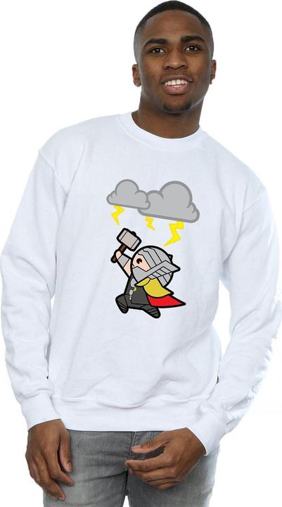 Actual product image Mens Kawaii Thor God Of Thunder Sweatshirt (3XL)