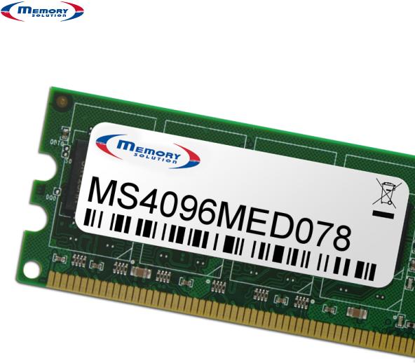 Produktbild Memorysolution Memory Solution MS4096MED078 (1 x 4GB)
