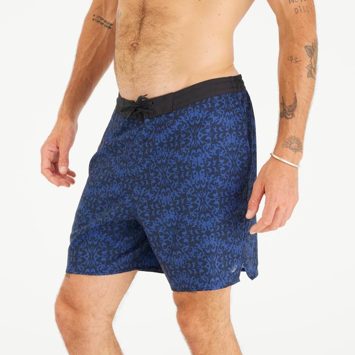 Olaian Men’s Swim Shorts Surf 100 18” Long - Strdarknight Dark Blue