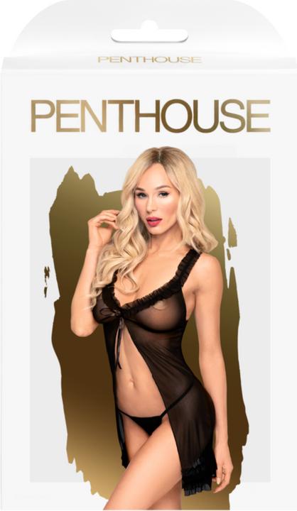 Image du produit Penthouse Lingerie After Sunset Nuisette avec string sexy - Noir (S/M)