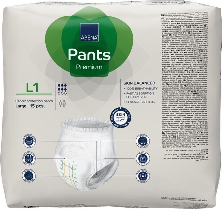 Image du produit Abena Premium L1 vert (15 x, Large)