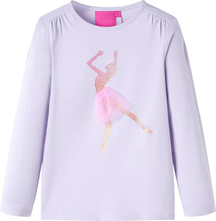 Produktbild VidaXL Kinder-Langarmshirt Helllila 116,Material: 95 % Baumwolle. 5 (116)