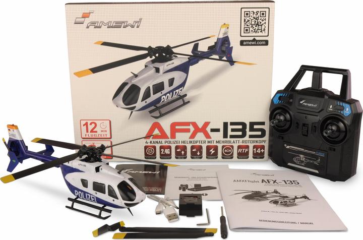 Produktbild Amewi AFX-135 POLIZEI 4-KANAL HELIKOPTER 6G RTF