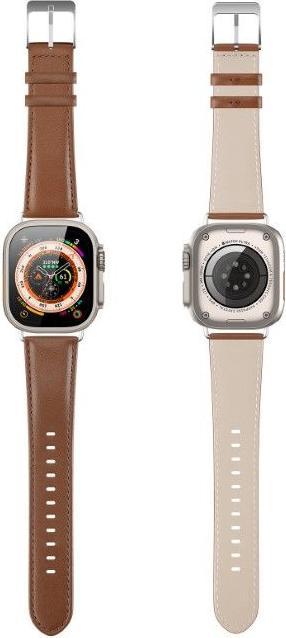 Produktbild Dux Ducis YS Series Echtleder Armband (38 mm, 40 mm, 41 mm, Echtleder, Apple Watch Series 2, Apple Watch Series 3, Apple Watch Series 1, Apple Watch Series 4, Apple Watch Series 5, Apple Watch Series 6, Apple Watch Series 7, Apple Watch Series 8, Apple Watch Series 9, Apple Watch SE)