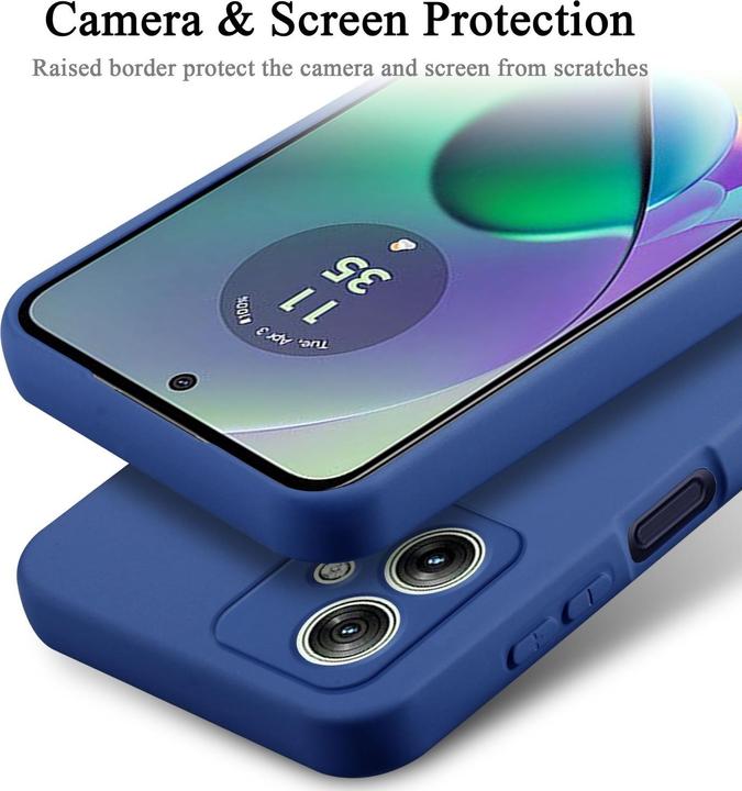 Image du produit Cadorabo Housse pour Motorola Moto G54 TPU avec protection liquide en silicone (Motorola Moto G54)