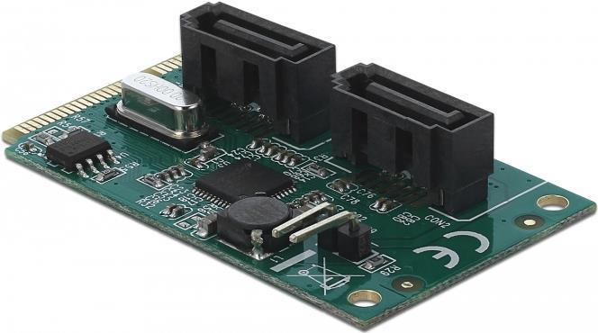 Produktbild Delock Mini PCIe Konverter zu 2 x SATA mit RAID