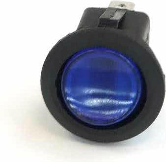 Actual product image Phobya Rocker switch round illuminated blue 1 pole ON/OFF
