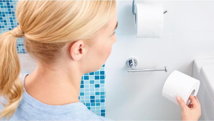 Produktbild tesa LUUP WC Ersatzrollenhalter inkl. Klebelösung ohne Bohren