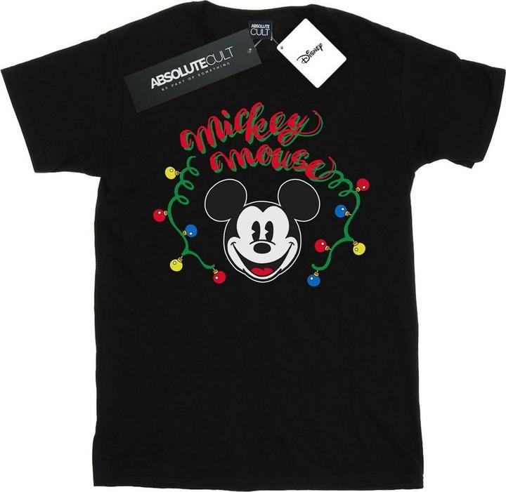 Disney Mickey Mouse Christmas Light Bulbs TShirt (XL)