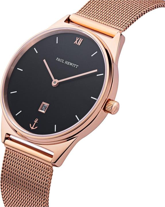 Image du produit Paul Hewitt Praia Black Sea Rose Gold Mesh (Montre analogique, 33 mm)