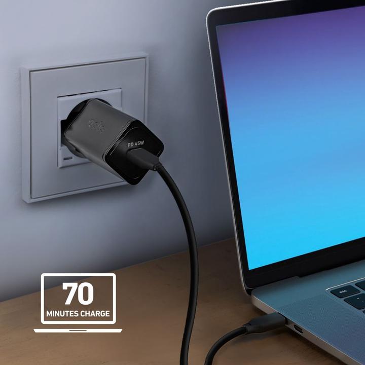 Actual product image SBS Charger GaN USB-C PD 45W black (45 W)