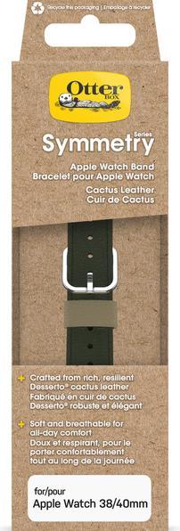Actual product image OtterBox Symmetry Cactus Leather Watch Band for Apple Watch 9/8/7 41mm (38 mm, 40 mm, 41 mm, Vegan Leather, Watch Series 3 38mm, Apple Watch Series 10)