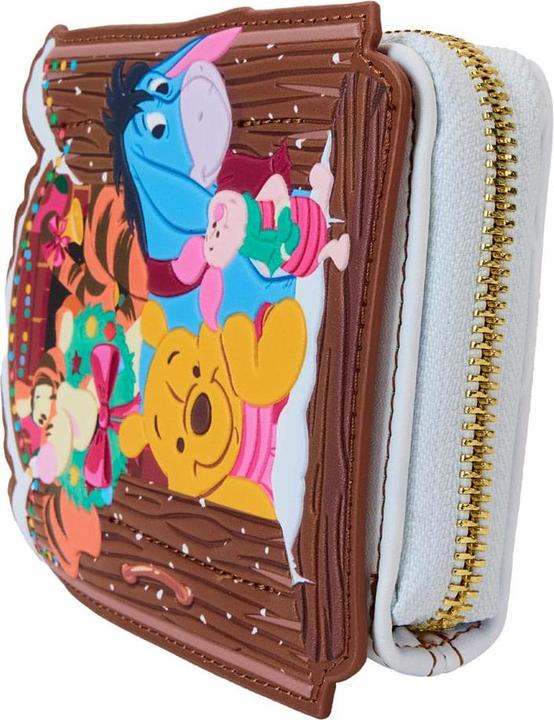 Actual product image Loungefly Disney by wallet Winnie the Pooh and friends Holiday Scene