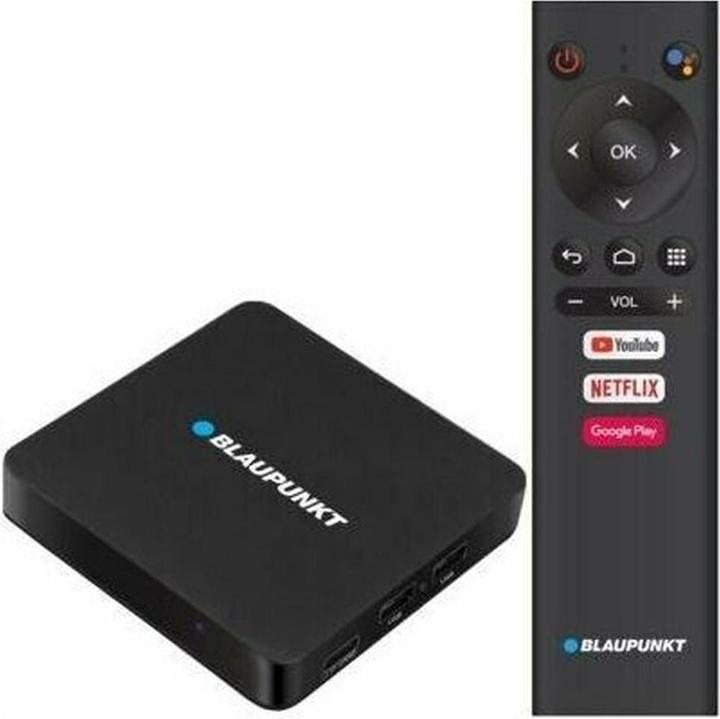 Blaupunkt PC Box Android B Stream Bt 5.0 Android 10b Wi-Fi Nero 4k Smart (8 Go, Android 10)