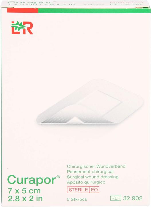 Produktbild Curapor Chirurgisch Wundverband 7x5cm steril (5 x)