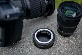 Actual product image Techart EF-FG01+ Adapter ring Canon EF lens to Fujifilm GFX